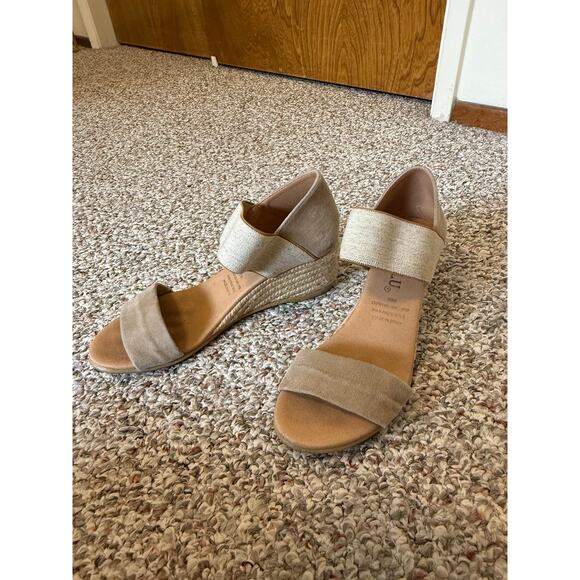 Yevalu Espadrille Wedge Sandals | Size 38 (US 7.5-8) | Made in Spain - Picture 2 of 7